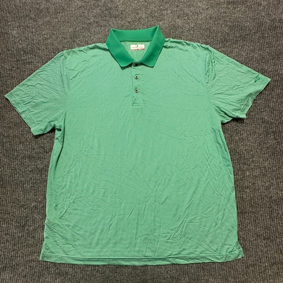 Grand Slam Other - Grand Slam Performance‎ Mens Polo Shirt Size XXL Green Striped Short Sleeve